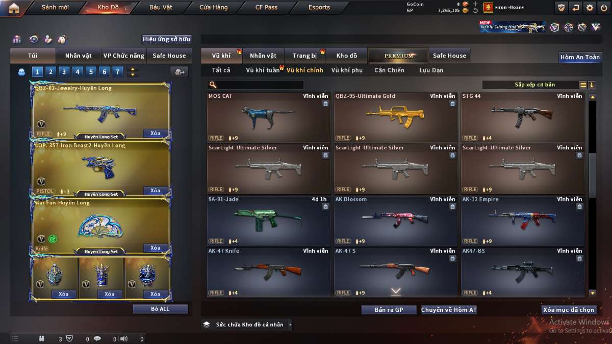 shop acc cf uy tin gia re